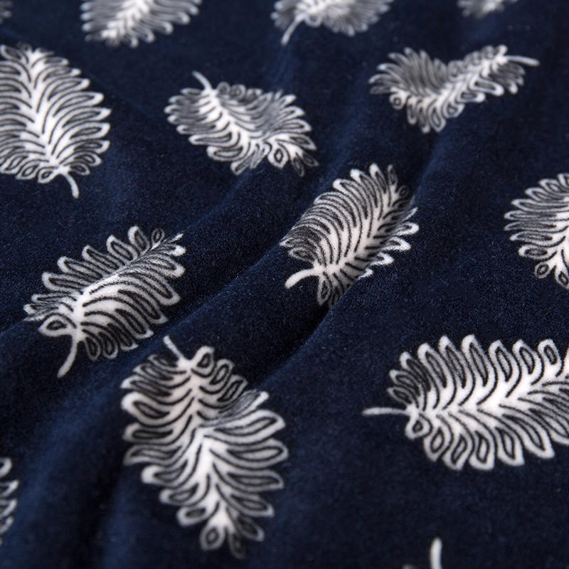 Ensidig trykt polyester korall fløyel Ensidig trykt polyester korall fløyel