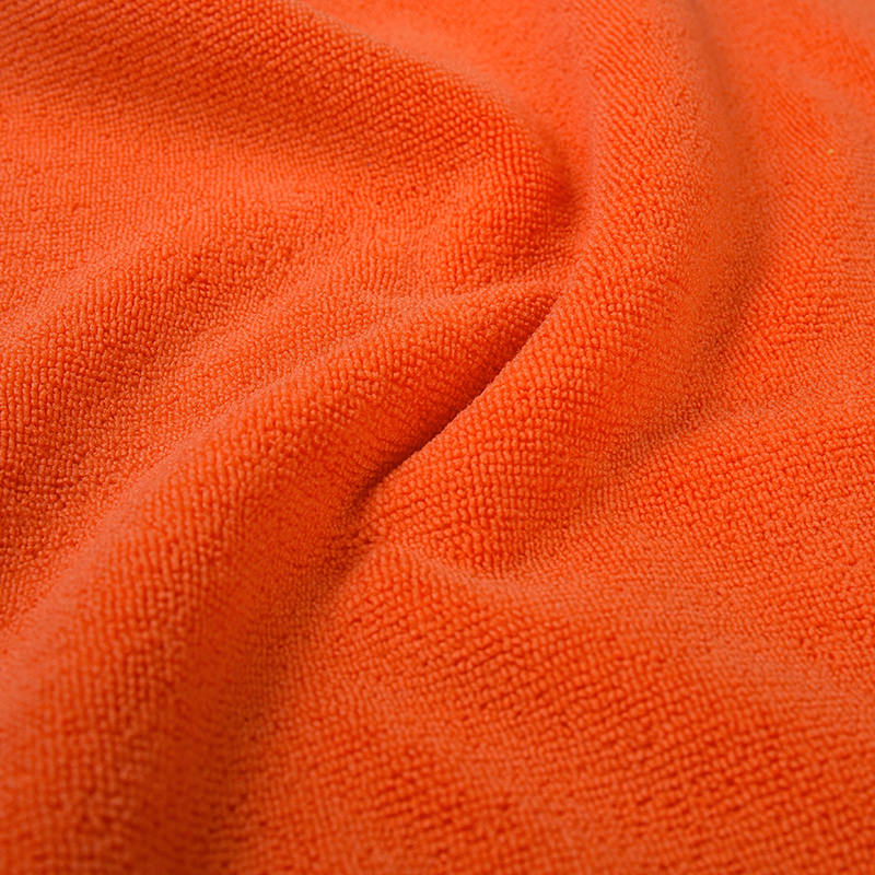 Dobbeltsidig andre typer vanlig polyester-terry klut