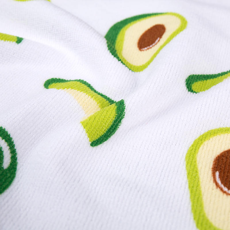 Dobbeltsidig spredt trykt polyester-terry klut Dobbeltsidig spredt trykt polyester-terry klut